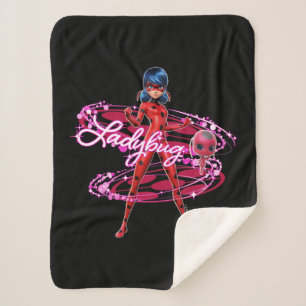 Cobertor Sherpa Ladybug e Gráfico Tikki