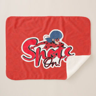 Cobertor Sherpa Ladybug Miraculoso Pontos em