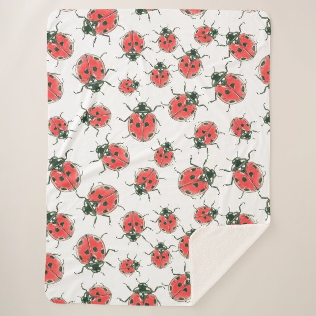 Cobertor Sherpa Ladybugs (Frente)