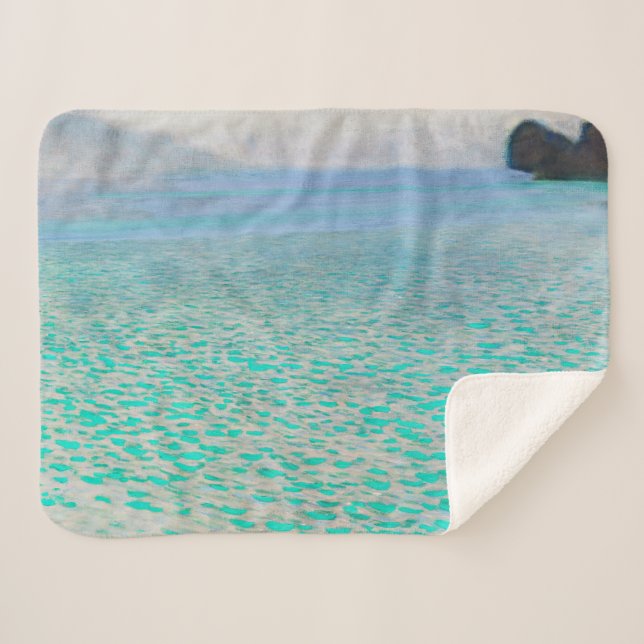 Cobertor Sherpa Lago Atter, Gustav Klimt (Frente (Horizontal))