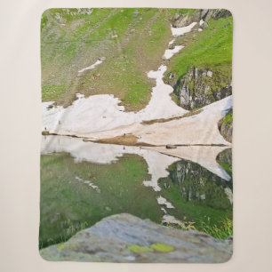 Cobertor Sherpa Lago Balea Paisagem Alpina - Natureza Selvagem Rom