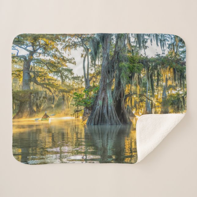 Cobertor Sherpa Lago Fausse Pointe State Park (Frente (Horizontal))