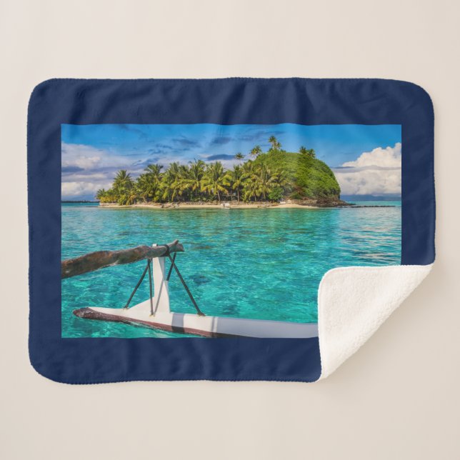 Cobertor Sherpa Lagoa Bora Bora (Frente (Horizontal))