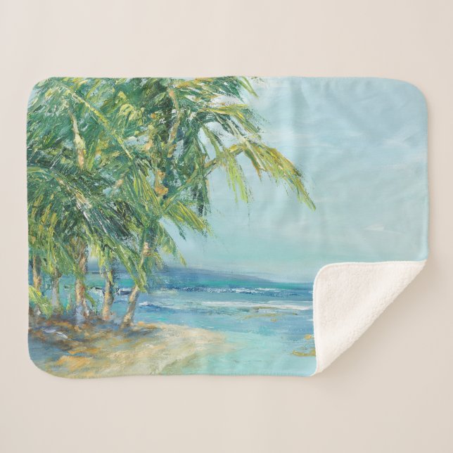 Cobertor Sherpa Lagoa Costeira Azul (Frente (Horizontal))