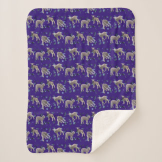 Cobertor Sherpa Lamb Frenzy (Roxo)
