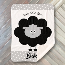 Cobertor Sherpa Lâmpada Branca Negra, Gema Adorável Neutro Entre S