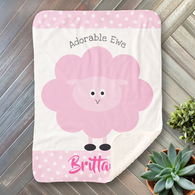 Cobertor Sherpa Lâmpada Cor-de-rosa Menina Fresca Menina Chic Nome (Criador carregado)