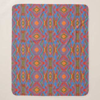 Cobertor Sherpa Laranja Abstrato