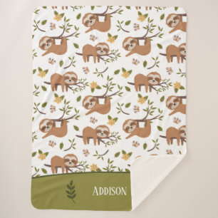 Cobertor Sherpa Largas bonitas que dormem em ramificações de ár