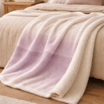 Cobertor Sherpa Lavanda com Degrade do Crepúsculo