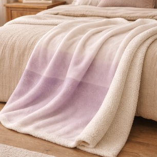 Cobertor Sherpa Lavanda com Degrade do Crepúsculo