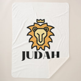 Cobertor Sherpa Leão De Judah Faith Baseado