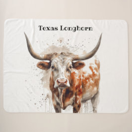 Cobertor Sherpa Legado Longhorn, personalizado