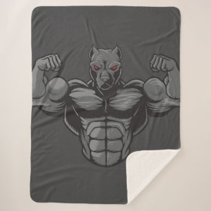 Cobertor Sherpa Legal Inglês Bulldog Bodybuilder Welevising