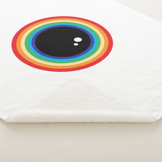 Cobertor Sherpa Legal Rainbow Eyeball (3/4)