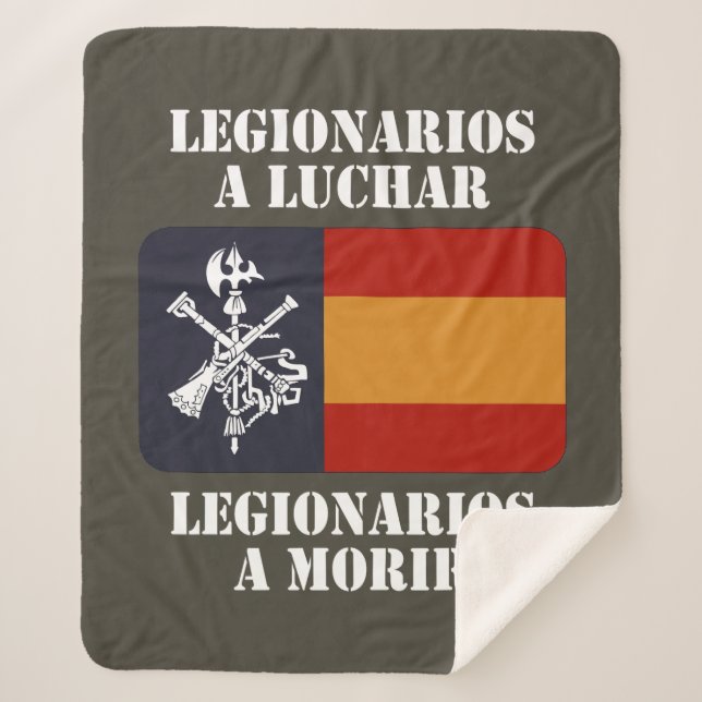 Cobertor Sherpa Legionarios a luchar 2 (Frente)