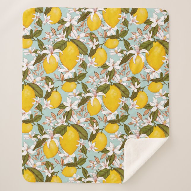 Cobertor Sherpa Lemons Sherpa Blanket (Frente)