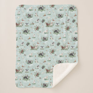 Cobertor Sherpa LES BARBETS DANS LE MARAIS Pet Cog