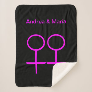 Cobertor Sherpa Lesbian Lovers Sherpa Blanket