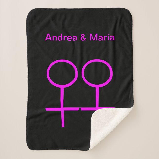 Cobertor Sherpa Lesbian Lovers Sherpa Blanket (Frente)