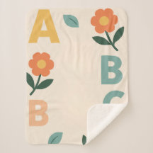 Letras do alfabeto arte de bebê com IA