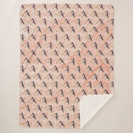 Cobertor Sherpa Letter A