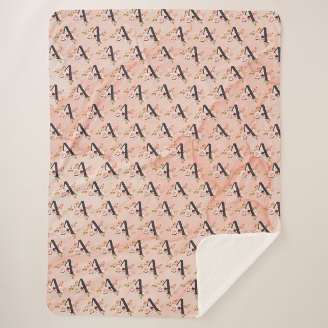 Cobertor Sherpa Letter A (Frente)