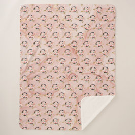 Cobertor Sherpa Letter C