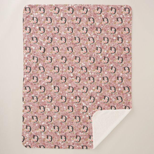 Cobertor Sherpa Letter D (Frente)