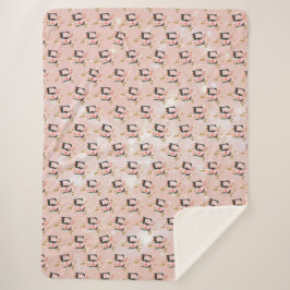 Cobertor Sherpa Letter E