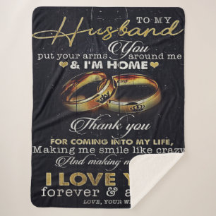 Cobertor Sherpa Letter To My Husband, Love Quotes Letter