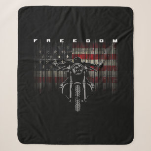 Cobertor Sherpa Liberdade para motocicleta americana