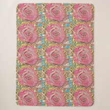 Linda pintura de rosa de verão rosa