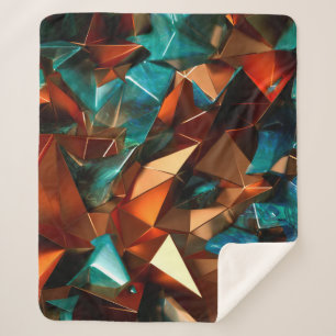 Cobertor Sherpa Lindo, elegante, fundo abstrato com metal