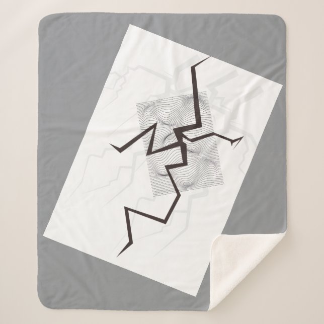 Cobertor Sherpa Linee morbide e armoniose (Frente)