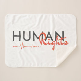 Cobertor Sherpa Linha de vida dos direitos humanos