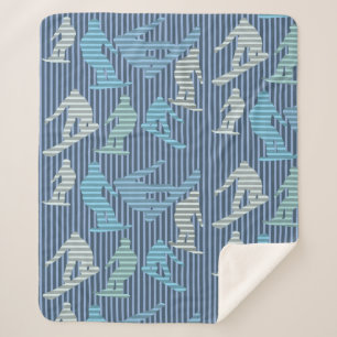 Cobertor Sherpa Linhas de Snowboarder