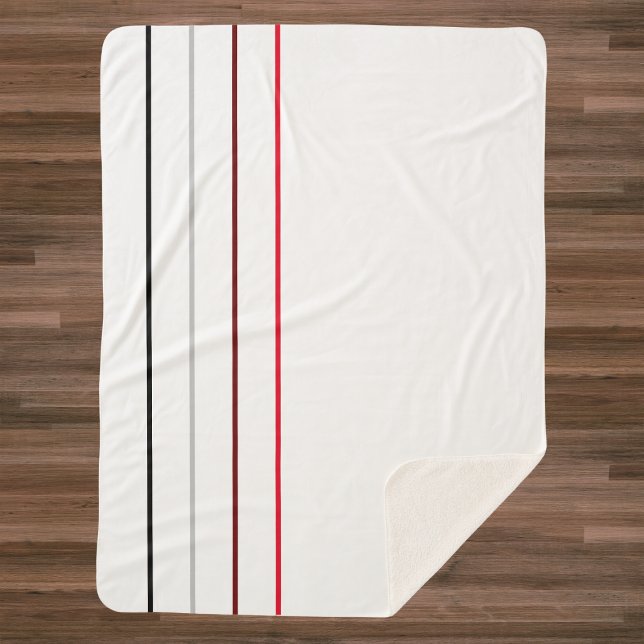 Cobertor Sherpa Linhas Mínimas Modernas (Criador carregado)