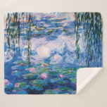 Cobertor Sherpa Lírios de água de Monet<br><div class="desc">Visite minha loja para obter um design mais interessante e mais opções de cores => zazzle.com/iwheels*</div>