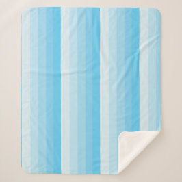 Cobertor Sherpa Listras de ouro em tons azuis de turquesa