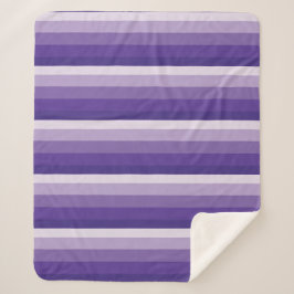 Cobertor Sherpa Listras de ouro em tons roxos
