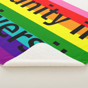Cobertor Sherpa Listras do original 8 do orgulho gay LGBT do