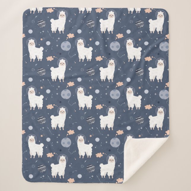 Cobertor Sherpa Llamas Sherpa Blanket (Frente)