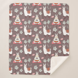 Cobertor Sherpa Llamas Sherpa Blanket