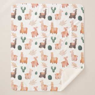 Cobertor Sherpa Llamas Sherpa Blanket