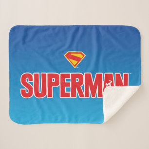 Cobertor Sherpa Logotipo clássico do Super-Homem