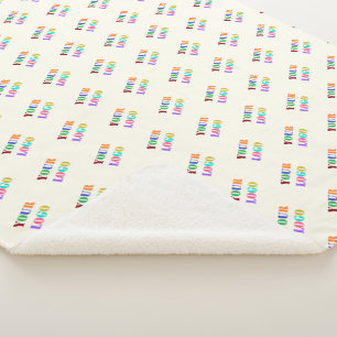 Cobertor Sherpa Logotipo da empresa personalizado Sua empresa Sher