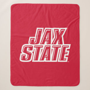 Cobertor Sherpa Logotipo da Jacksonville State University JAX STAT