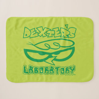 Cobertor Sherpa Logotipo de rosto do laboratório do Dexter