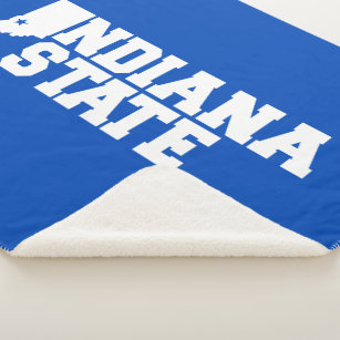 Cobertor Sherpa Logotipo do Estado de Indiana